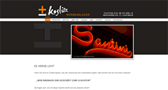 Desktop Screenshot of koslitz-werbung.de